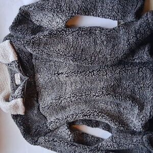 Thyme & Honey Sweatshirt Womens Pull Over Sherpa Thick 1/4 zip